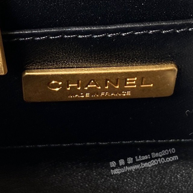 Chanel專櫃23S新款AS3973手柄化妝包 香奈兒小羊皮復古鏈條手提肩背女包 djc5395